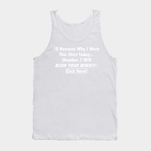 Viral Shirt - Click Here! light text Tank Top